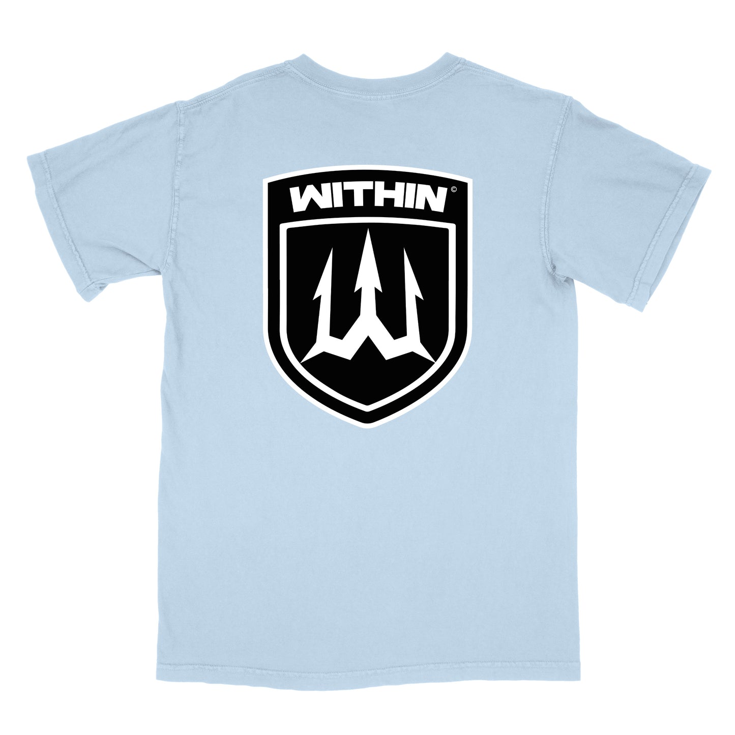 WITHIN Badge Tee- Sky Blue