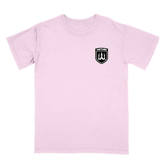 WITHIN Badge Tee- Pink