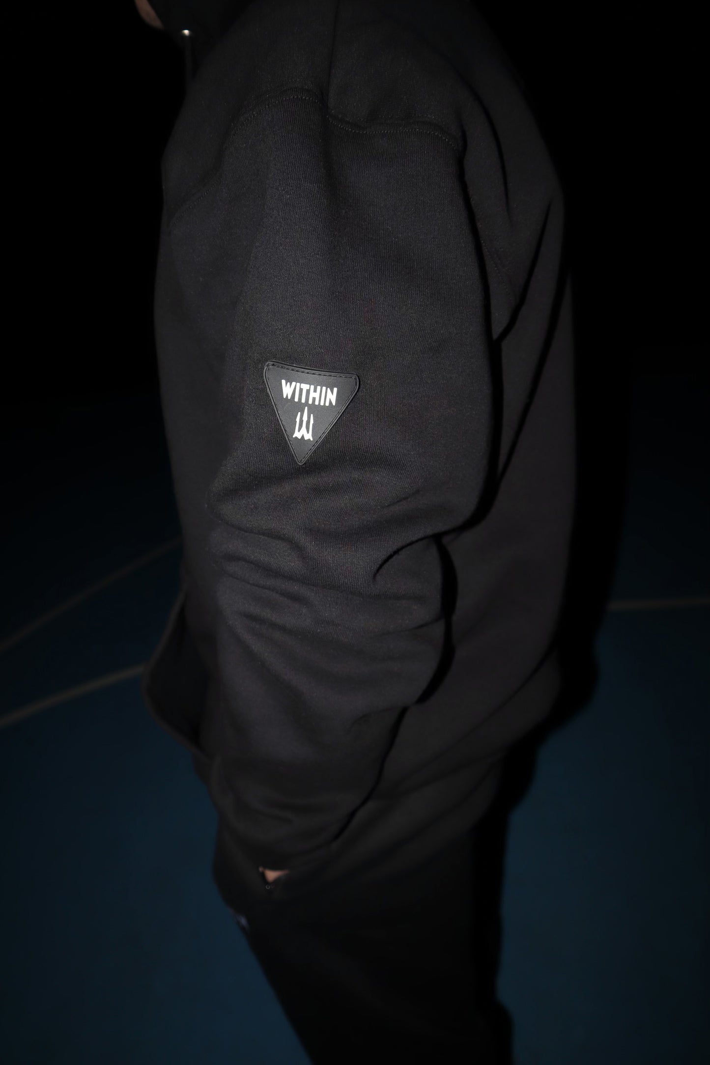 Black Quarter Zip Hoodie