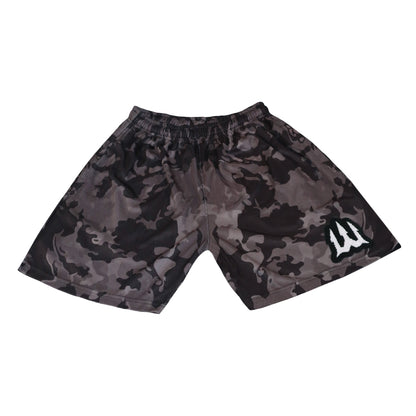 Athletic Shorts- Black Camo