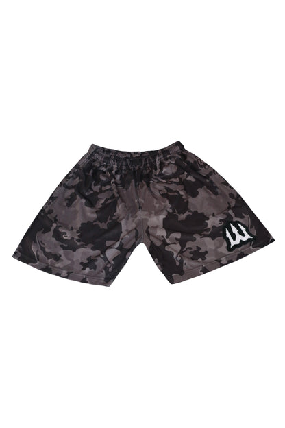 Athletic Shorts- Black Camo