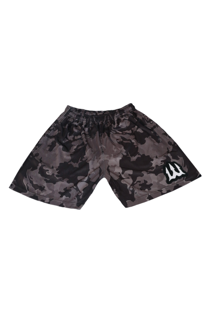 Athletic Shorts- Black Camo