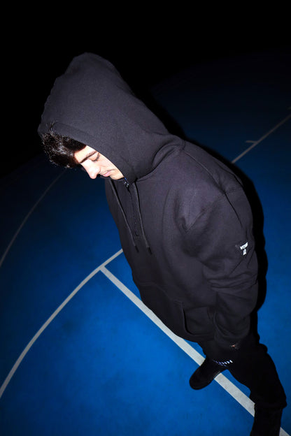 Black Quarter Zip Hoodie