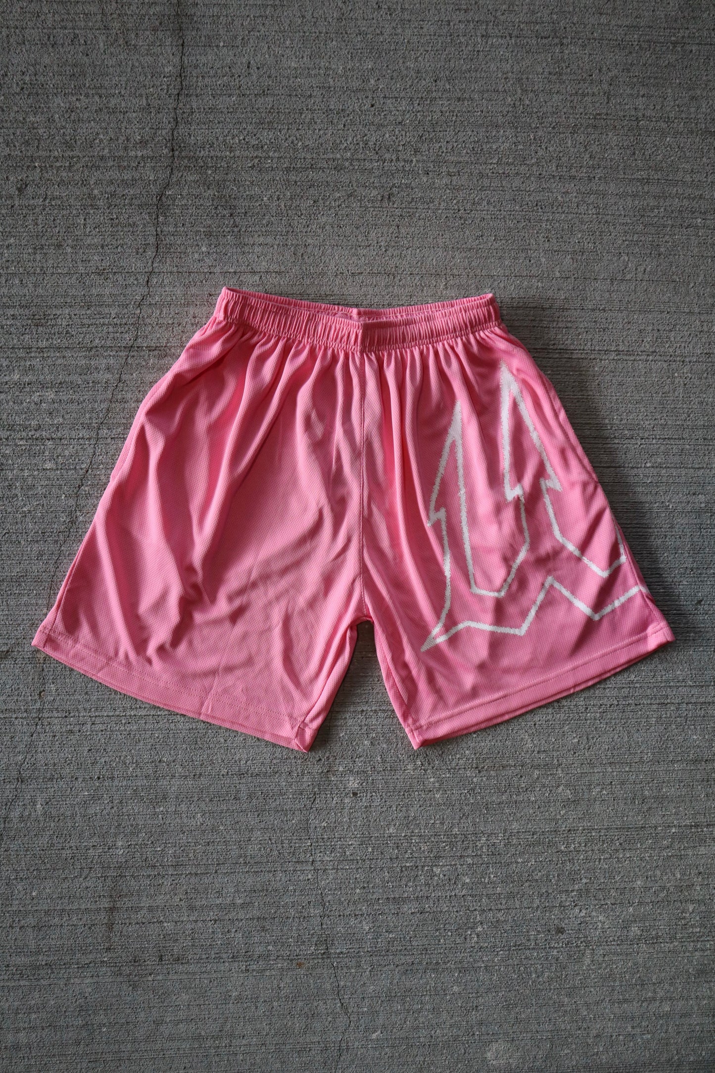 Athletic Shorts- Pink Paint