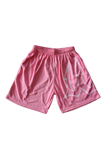 Athletic Shorts- Pink Paint