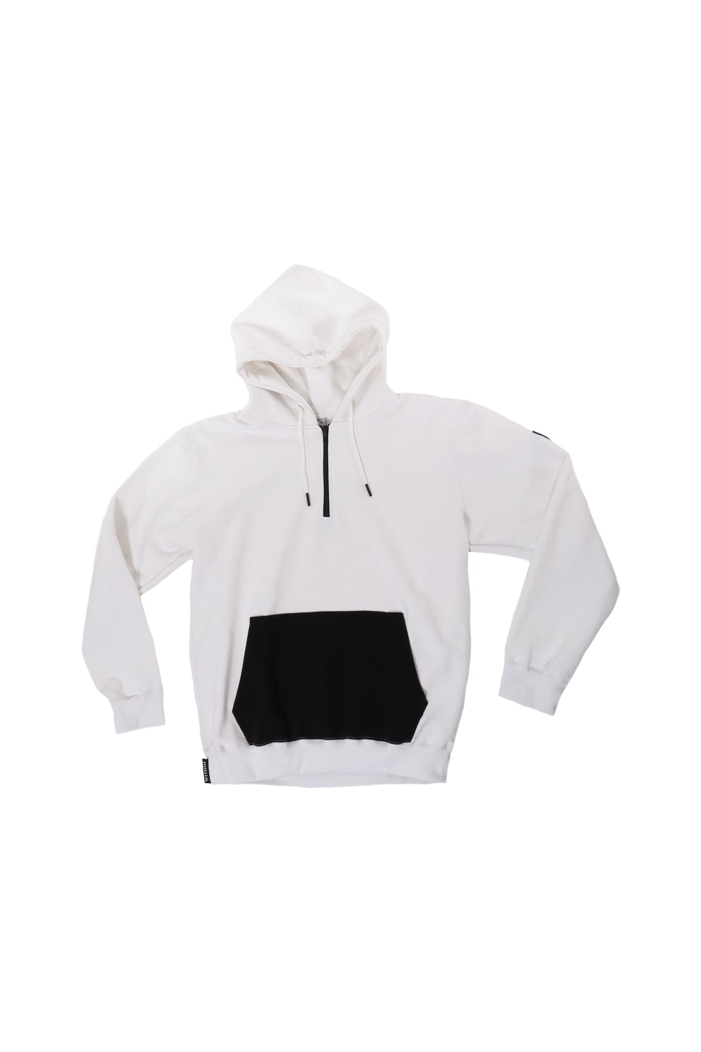 White Quarter Zip Hoodie