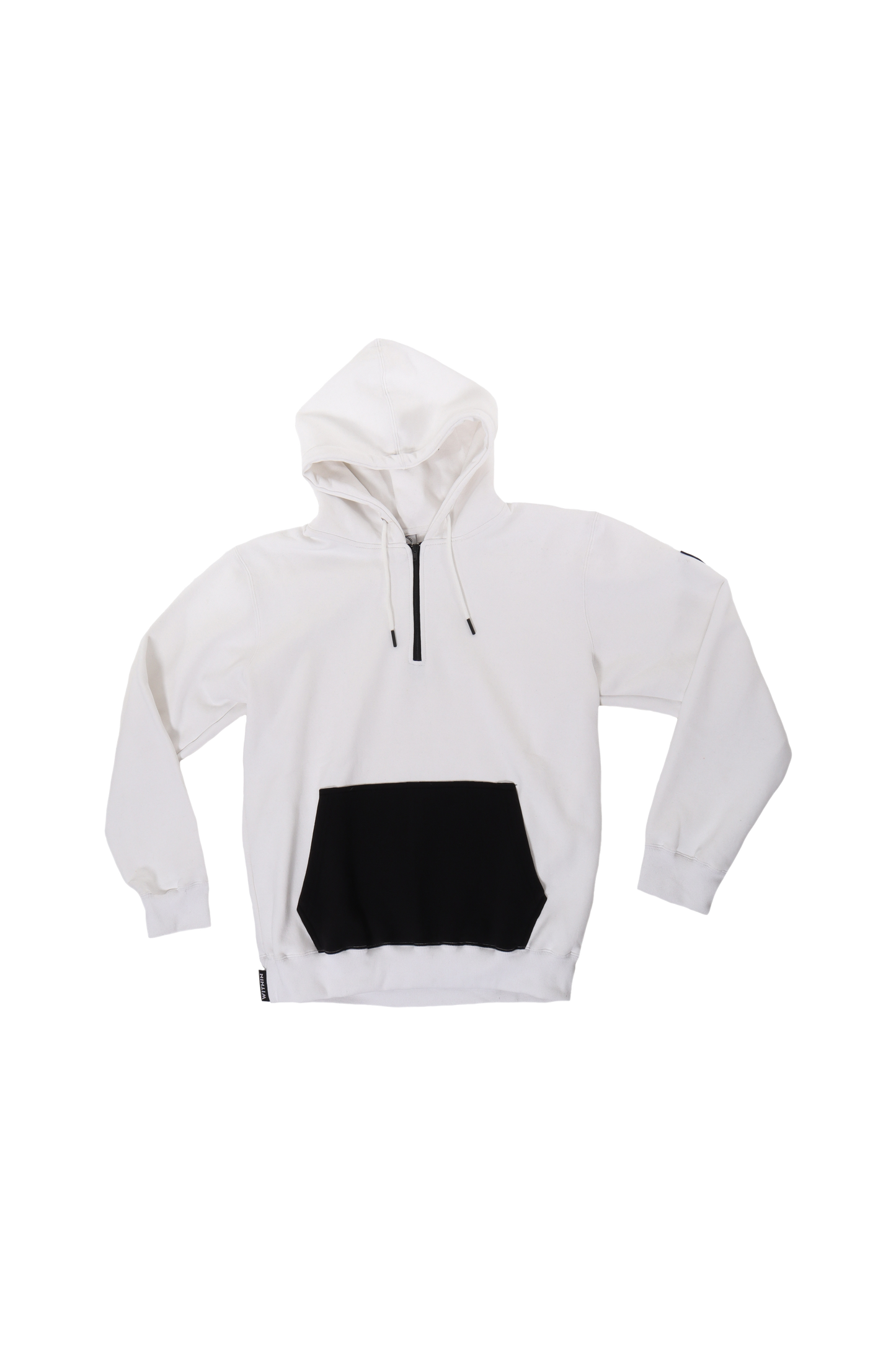 White Quarter Zip Hoodie